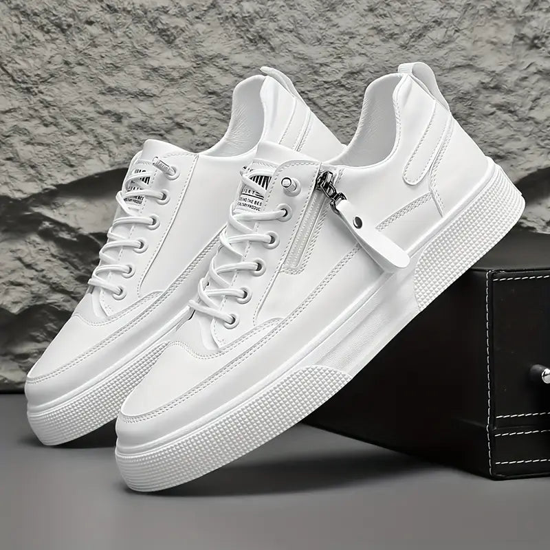 SINTIVO™ Klassieke Pasvorm Leren Sneakers