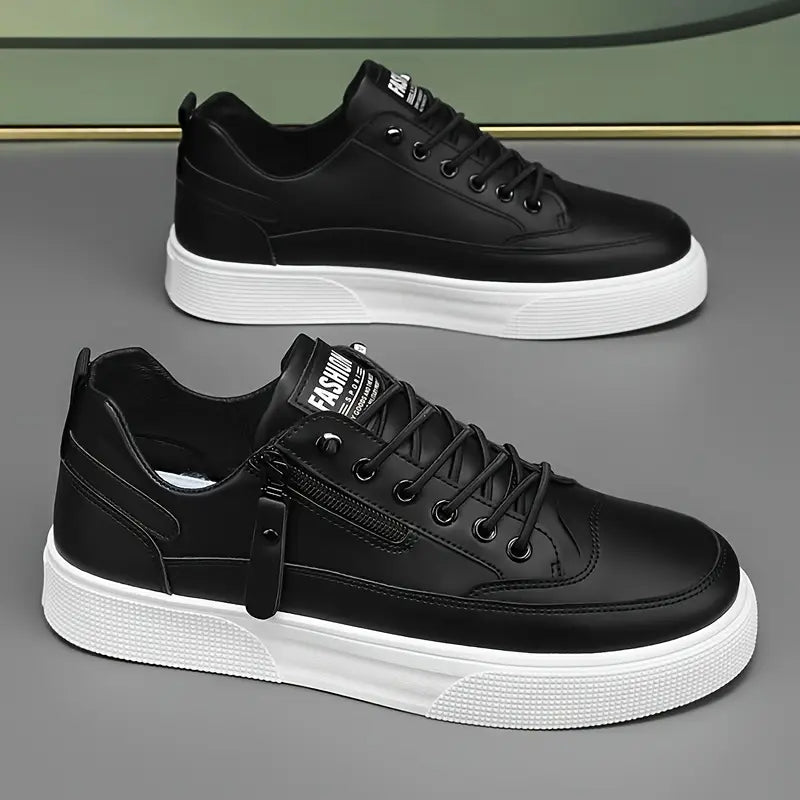 SINTIVO™ Klassieke Pasvorm Leren Sneakers