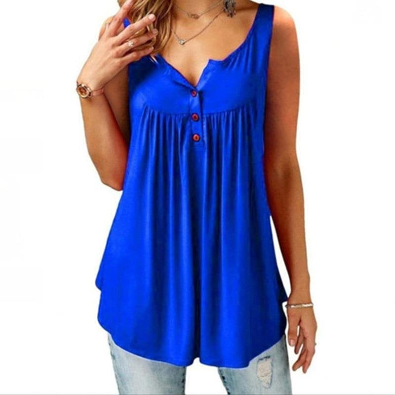 SINTIVO™ Chique Loszittend Mouwloos Shirt