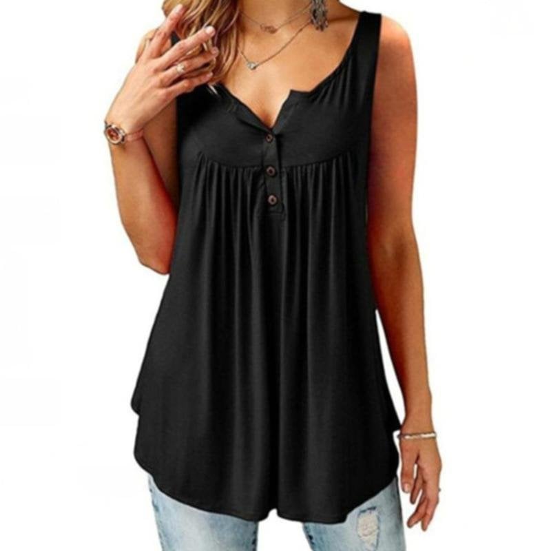 SINTIVO™ Chique Loszittend Mouwloos Shirt