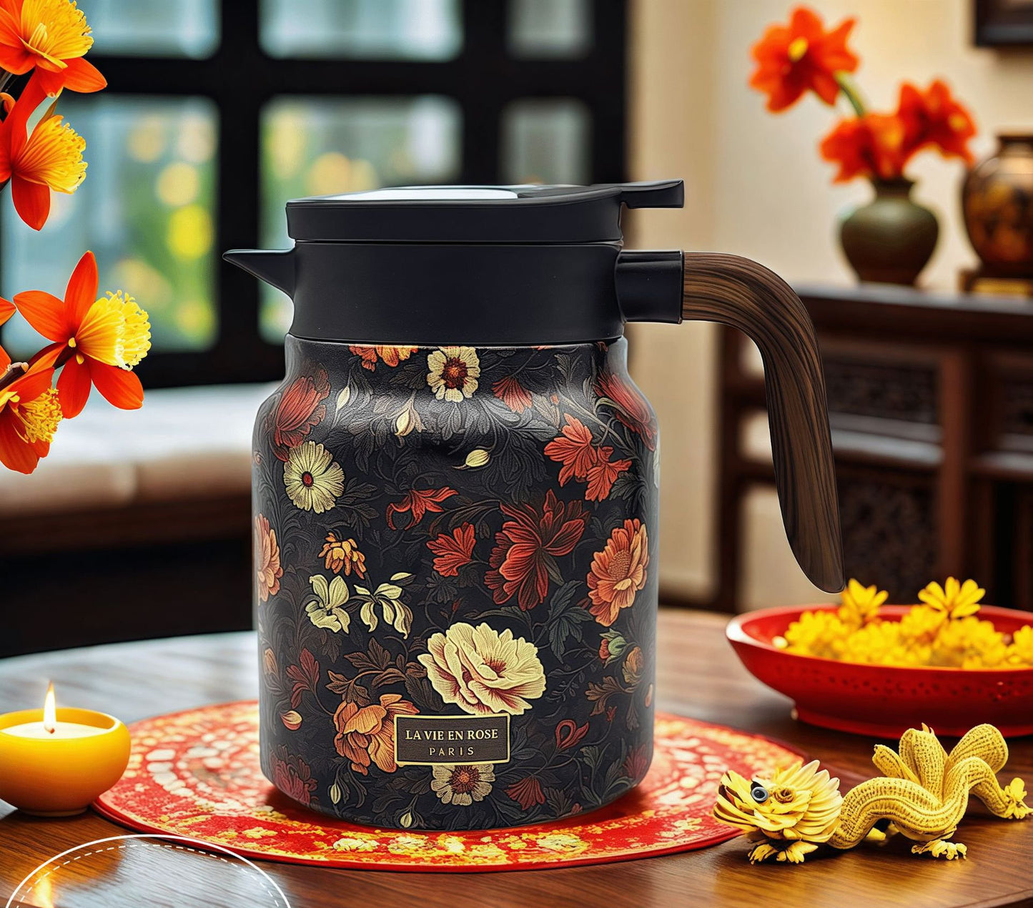 SINTIVO™ Bloemen Theepot Thermo