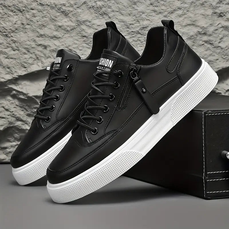 SINTIVO™ Klassieke Pasvorm Leren Sneakers