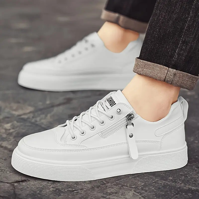 SINTIVO™ Klassieke Pasvorm Leren Sneakers