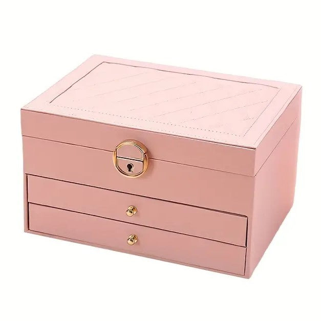 SINTIVO™ Sieradendoos - GemKeeper - Meerlagig & Leer - Ruime & Elegante Organisatie