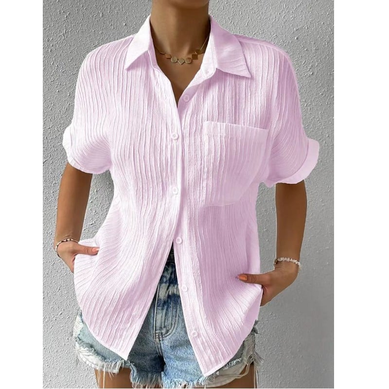 SINTIVO™ Elegante Kanten Shirt met Ronde Hals