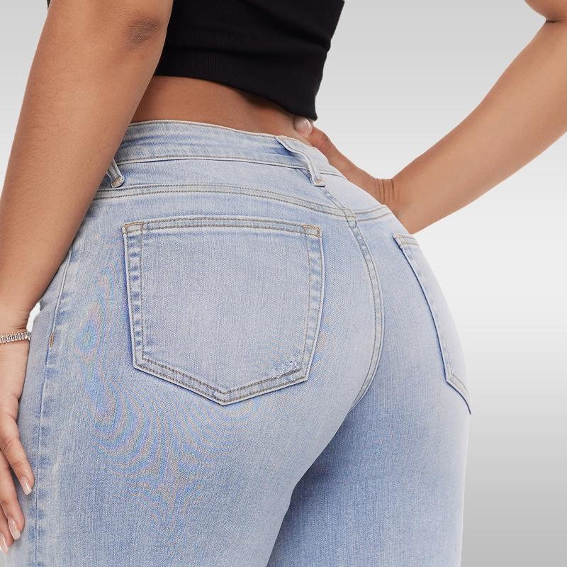 SINTIVO™ Rekbare Taille Denim Broek