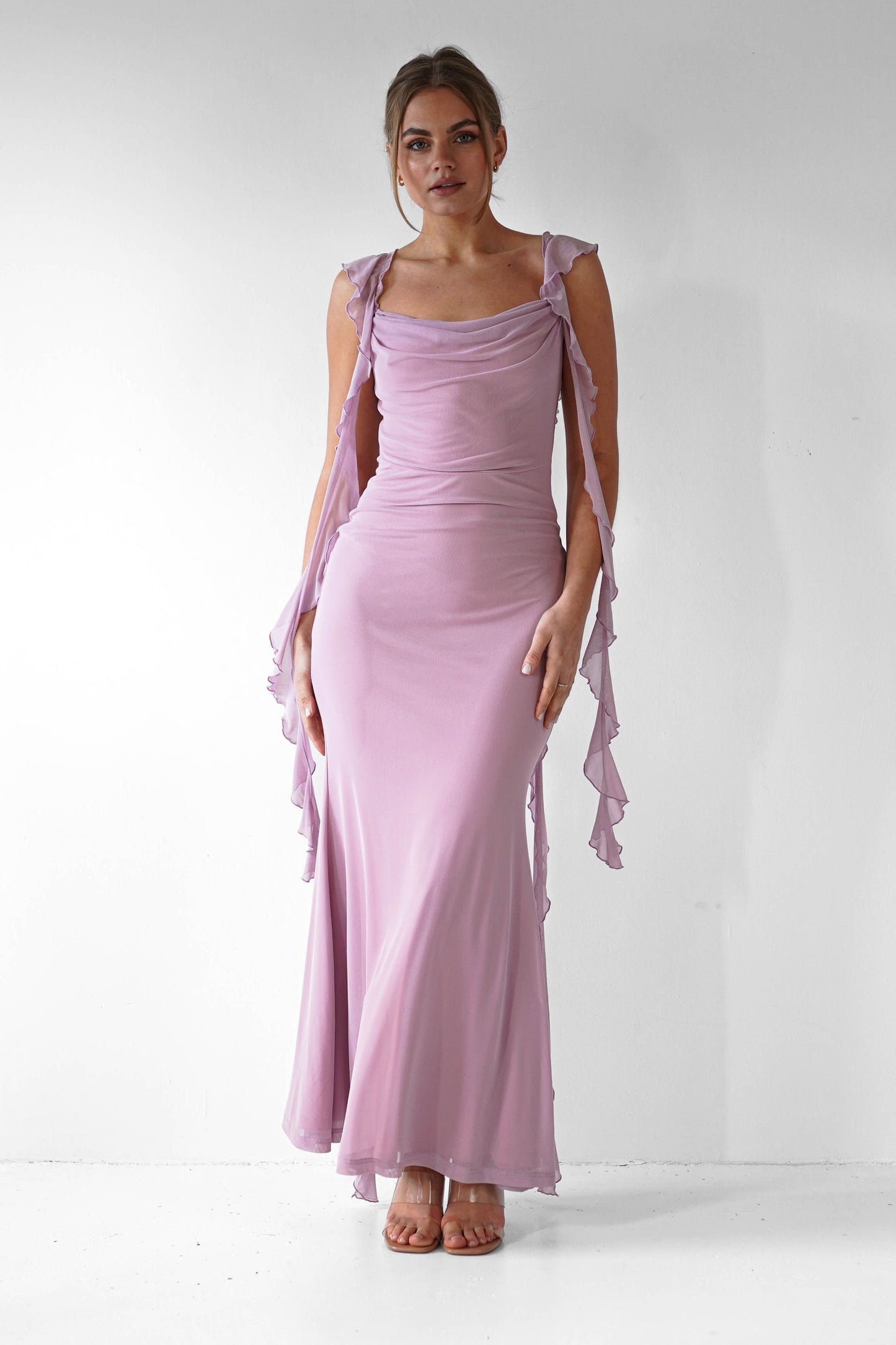 SINTIVO™ Lavendel Elegantie Maxi-jurk