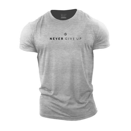 SINTIVO™ Never Give Up" Motivatie T-Shirt – Comfort & Stijl