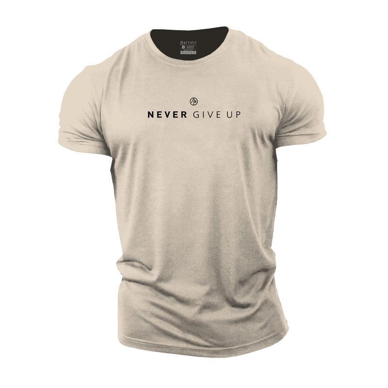 SINTIVO™ Never Give Up" Motivatie T-Shirt – Comfort & Stijl