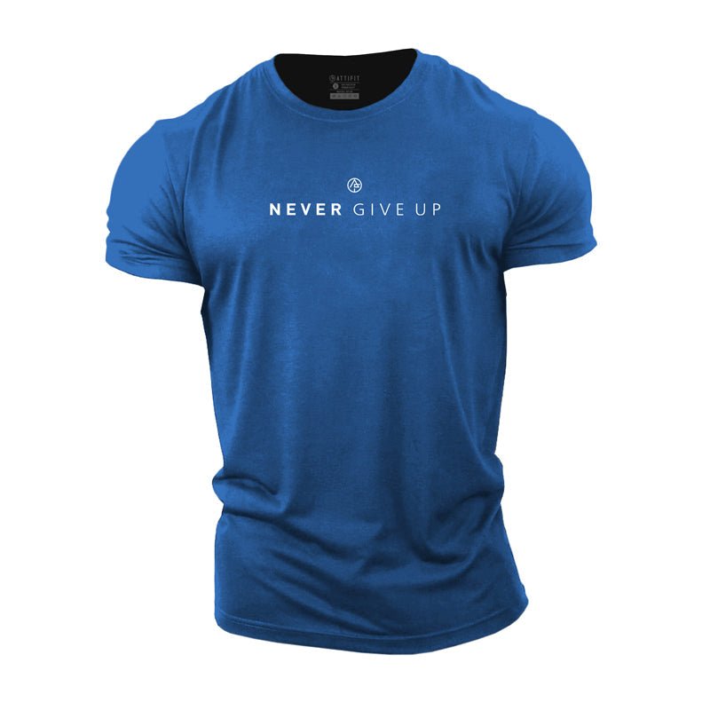 SINTIVO™ Never Give Up" Motivatie T-Shirt – Comfort & Stijl