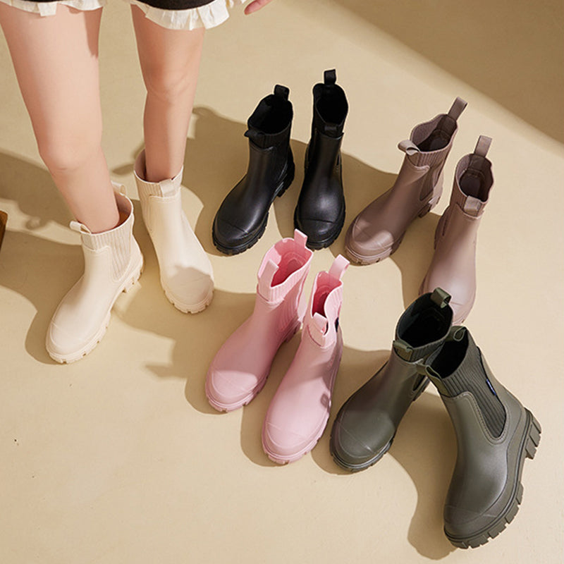 SINTIVO™ Trendy Regenlaarzen met Chunky Zool