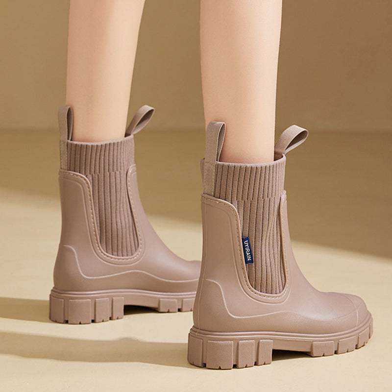 SINTIVO™ Trendy Regenlaarzen met Chunky Zool