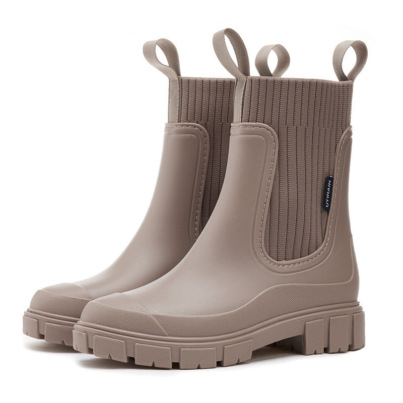 SINTIVO™ Trendy Regenlaarzen met Chunky Zool