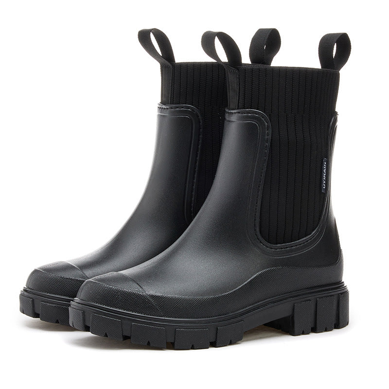 SINTIVO™ Trendy Regenlaarzen met Chunky Zool
