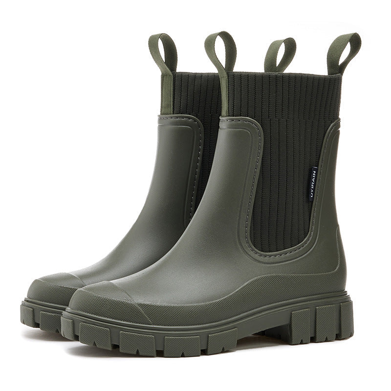 SINTIVO™ Trendy Regenlaarzen met Chunky Zool