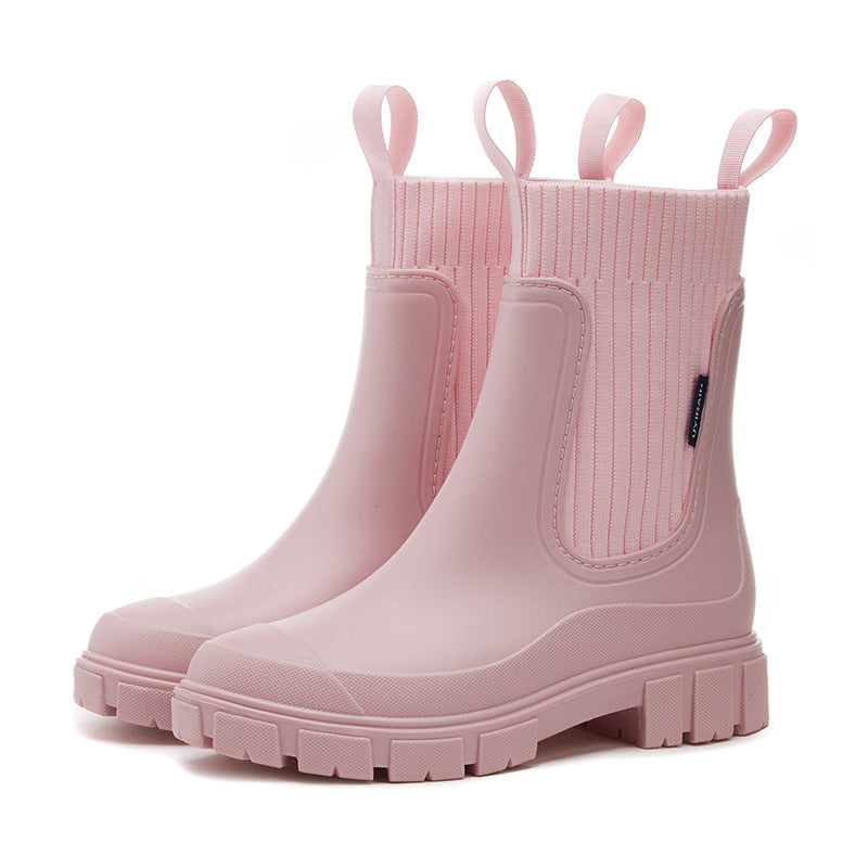 SINTIVO™ Trendy Regenlaarzen met Chunky Zool