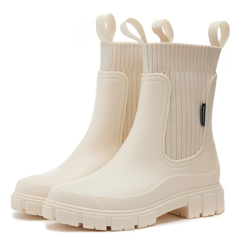 SINTIVO™ Trendy Regenlaarzen met Chunky Zool