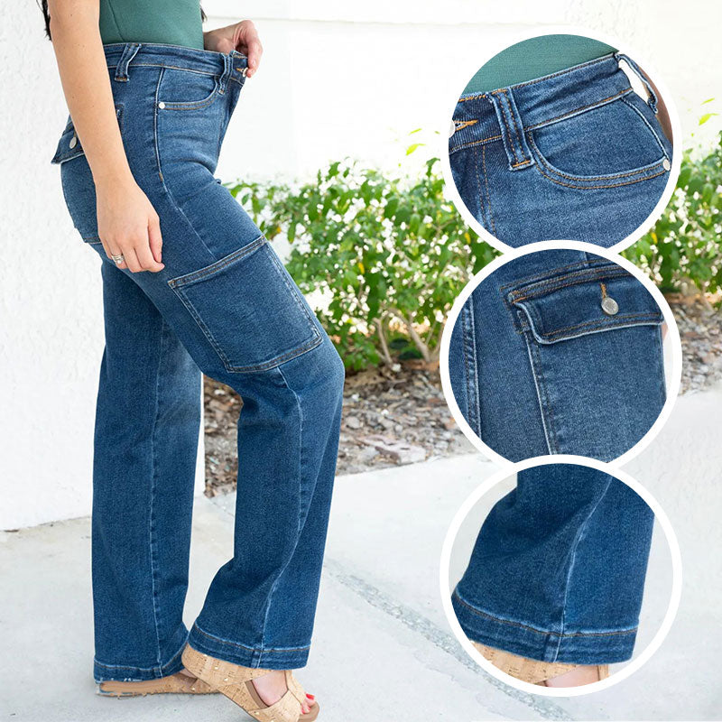 SINTIVO™ Hoge Taille Wijde Jeans